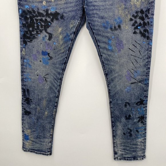 Cult Of Individuality Men's 38 Punk‎ Super Skinny Stretch Destroyed Denim Jeans - Picture 3 of 9